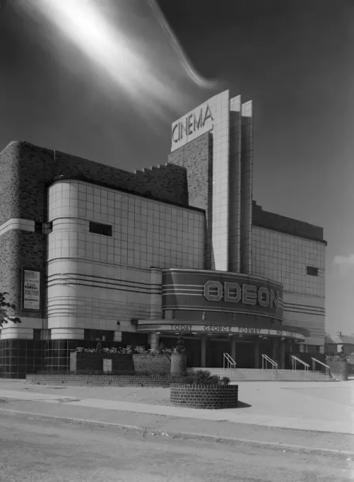 Framed Print : 1930s Odeon Cinema Print