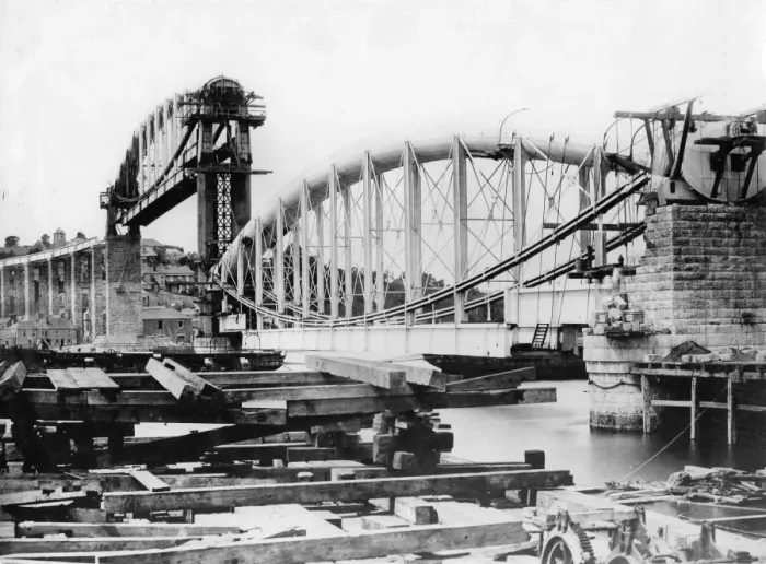 Framed Print : Print of Royal Albert Bridge under construction