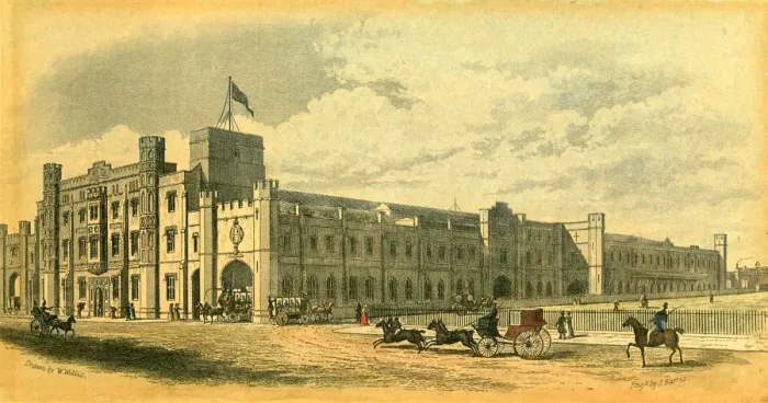 Framed Print : Bristol Temple Meads Station Print c. 1840s
