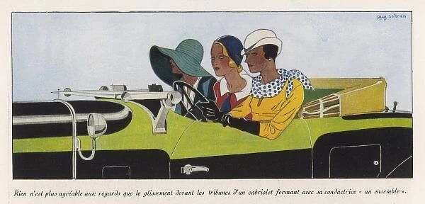 3 Ladies in Car 1931