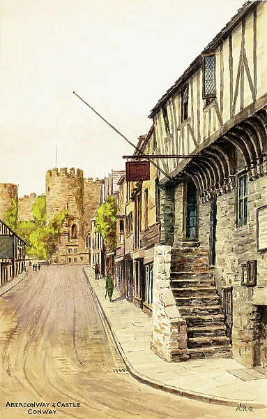 Aberconwy House and Castle, Conwy (Conway), North Wales