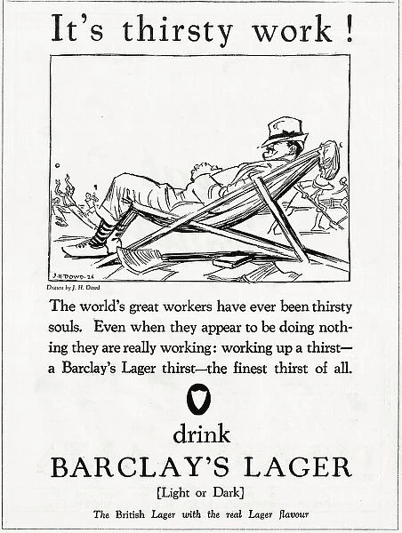 Advert, Barclay's Lager Beer
