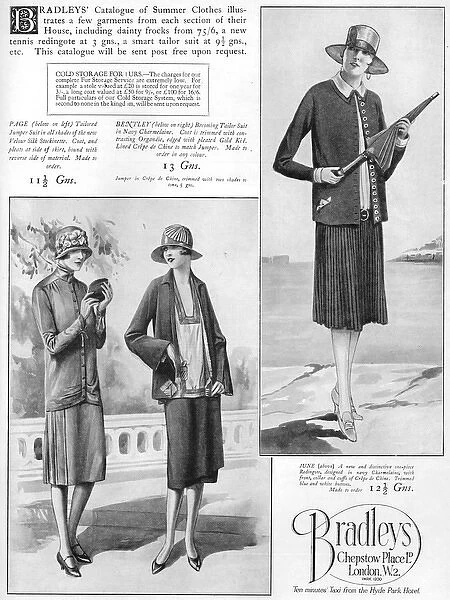 Advert for Bradleys Summer Clothes Catalogue, London, 1926