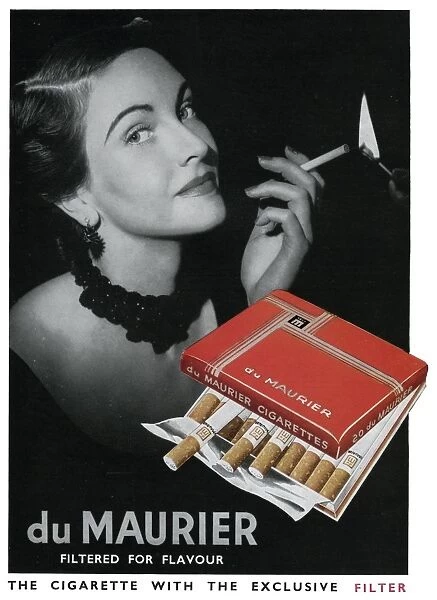 Advert for Du Maurier cigarettes 1951