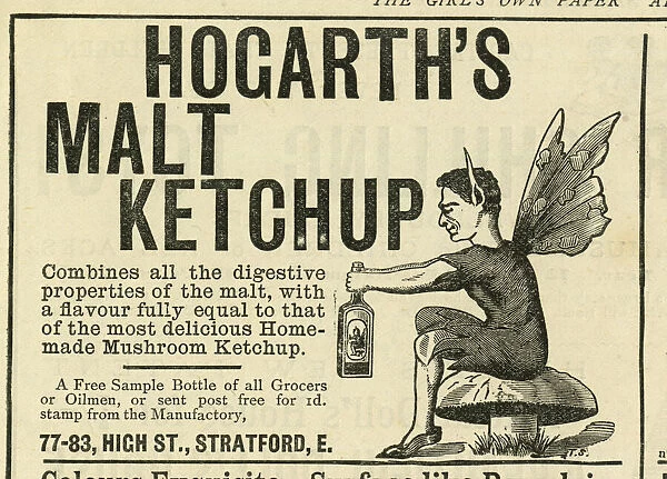 Advert, Hogarths Malt Ketchup