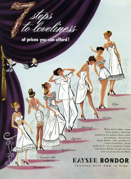 Framed Print : Kayser Bondor Advert Print 1953 Framed Print : Kayser Bondor Advert Print 1953