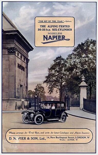 Advertisement, Napier car