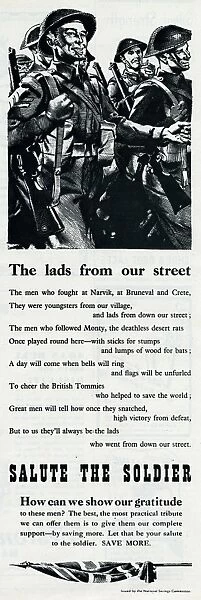 Advert from the National Savings Committee 1944
