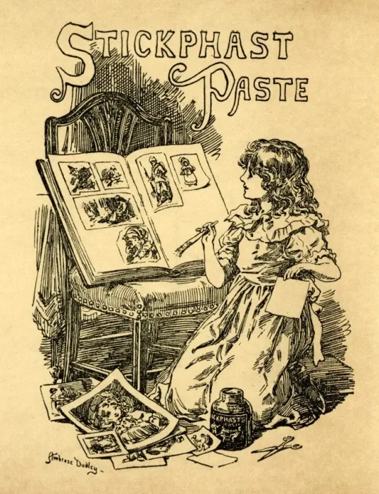 Framed Print : Advertisement for Stickphast Paste Print circa 1900 Framed Print : Advertisement for Stickphast Paste Print circa 1900