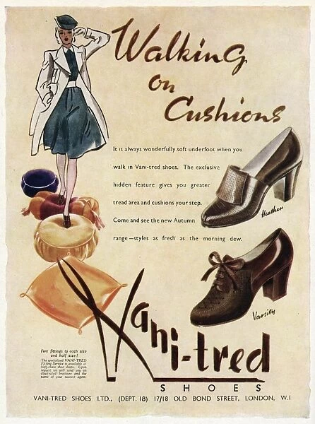 Advert for Vani-tred shoes 1941
