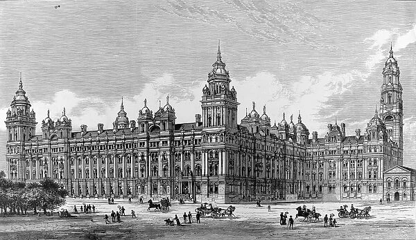 The Admiralty and War Department Offices, London, 1884
