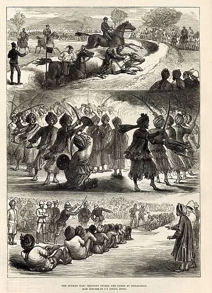 The Afghan War - Sports and Games at Jellalabad. Date: 1879