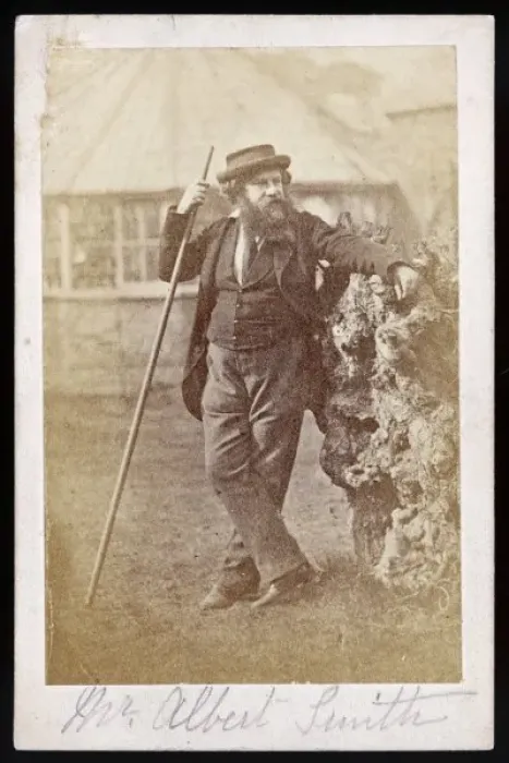 Framed Print : Albert Smith Print - Cdv Image Framed Print : Albert Smith Print - Cdv Image