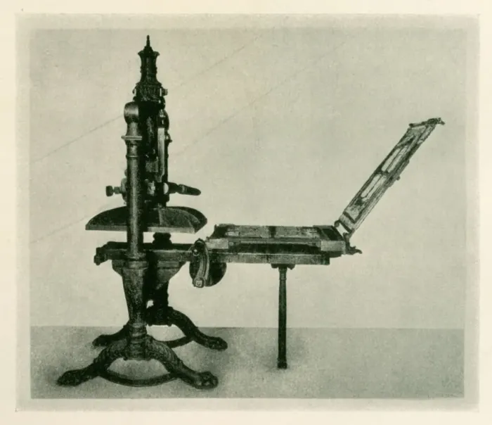Framed Print : The Albion Press Print, 1925