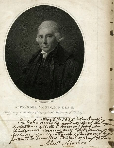 Alexander Monro, MD, FRS, Edinburgh