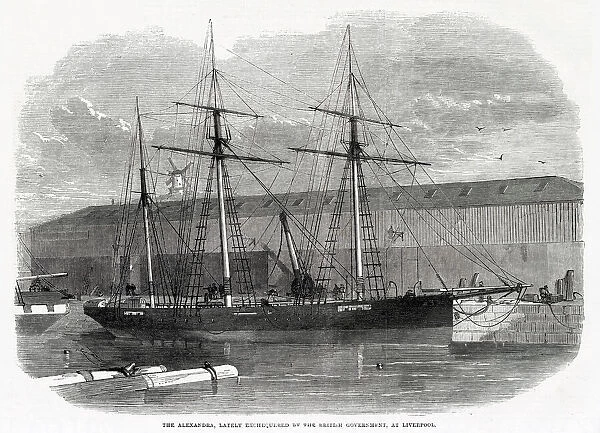 Alexandra, Lately Exchequered by the British Government, at Liverpool. Date: 1863