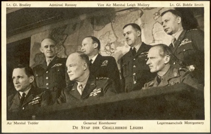 Framed Print : Allied D-Day Commanders Print Framed Print : Allied D-Day Commanders Print