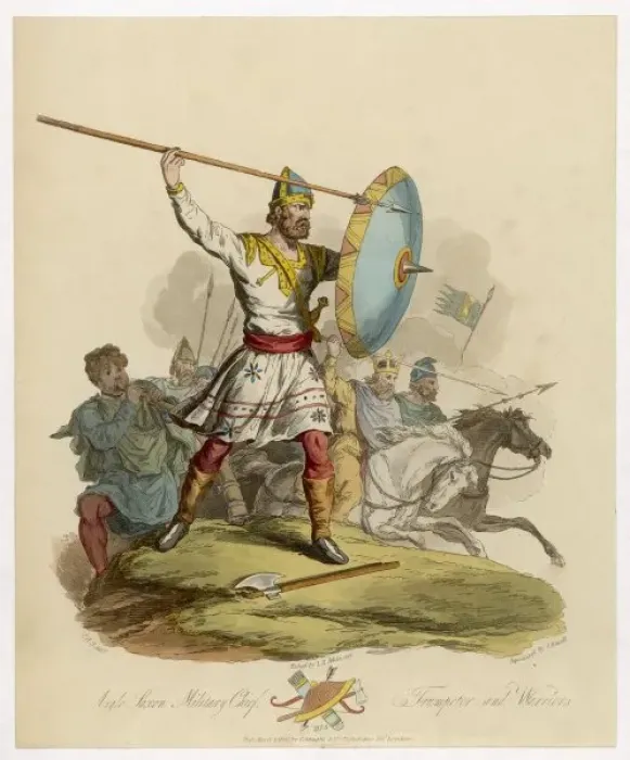 Framed Print : Anglo Saxon Chieftain Print