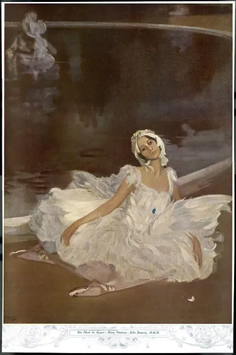 Framed Print : Anna Pavlova as the Dying Swan, 1912 Print Framed Print : Anna Pavlova as the Dying Swan, 1912 Print