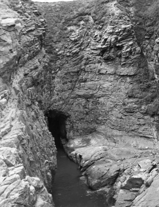 Framed Print : Arbroath Caves Print, Angus, Scotland 1930s