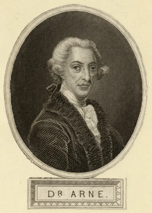 Framed Print : Thomas Augustine Arne Print Framed Print : Thomas Augustine Arne Print