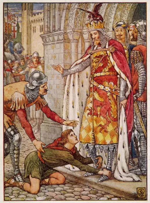 Framed Print : Arthur with Owain, Print Framed Print : Arthur with Owain, Print