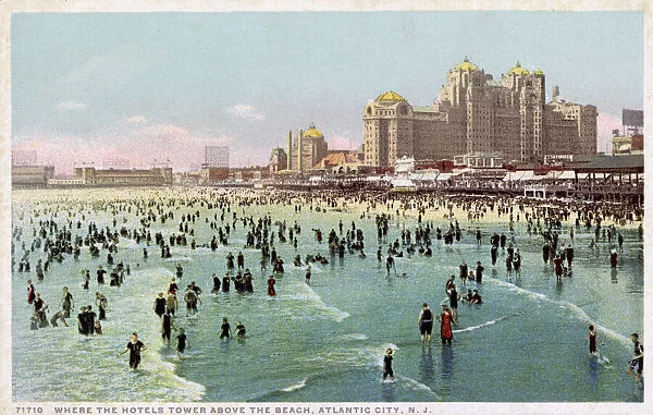 Atlantic City, New Jersey, USA - Hotels and the Beach