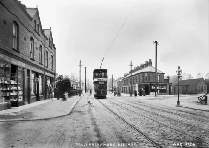 Framed Print : Early 20th Century Belfast Street Scene Print Framed Print : Early 20th Century Belfast Street Scene Print