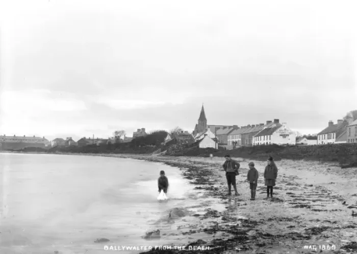 Framed Print : Early 20th Century Print of Ballycastle Beach, County Antrim Framed Print : Early 20th Century Print of Ballycastle Beach, County Antrim