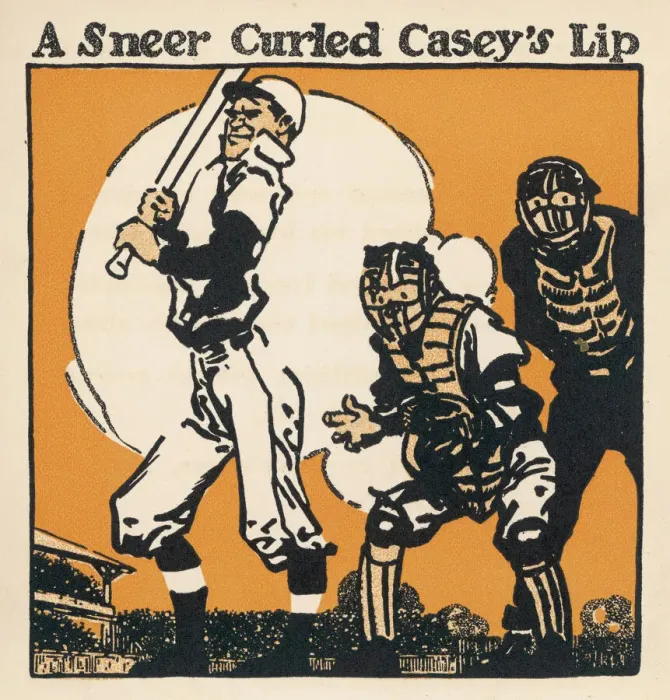Framed Print : Baseball Print: Casey at Bat Framed Print : Baseball Print: Casey at Bat