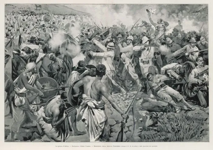 Framed Print : The Battle of Adowa Print: Ethiopian Forces Defeat Italian Troops Framed Print : The Battle of Adowa Print: Ethiopian Forces Defeat Italian Troops