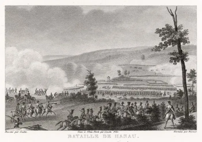 Framed Print : Print of the Battle of Hanau
