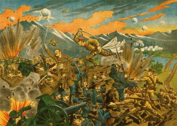The battle of Usri i. e. Ussuri, Siberia. Captain Konomi died