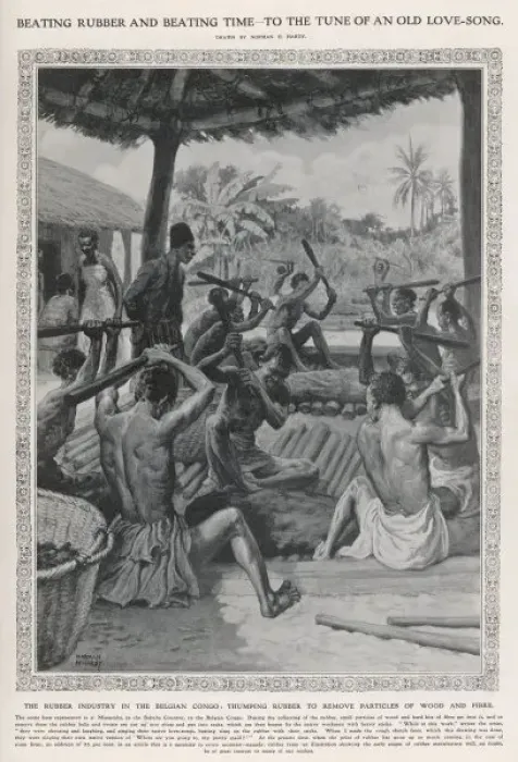 Framed Print : Beating Rubber Print: Thumped Congo Rubber Framed Print : Beating Rubber Print: Thumped Congo Rubber