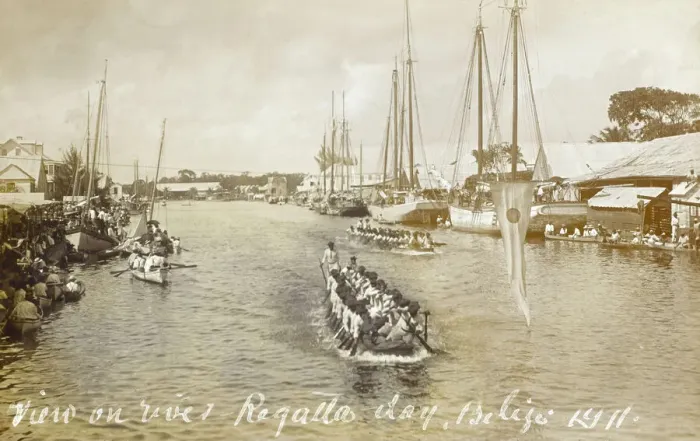 Framed Print : Belize Regatta Print 1911 Framed Print : Belize Regatta Print 1911