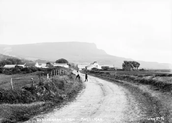 Framed Print : Benevenagh Landscape Print, Northern Ireland, Early 1900s Framed Print : Benevenagh Landscape Print, Northern Ireland, Early 1900s