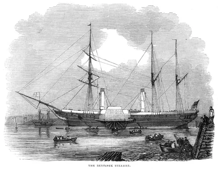 Framed Print : Print of The Bentinck Steamer Framed Print : Print of The Bentinck Steamer
