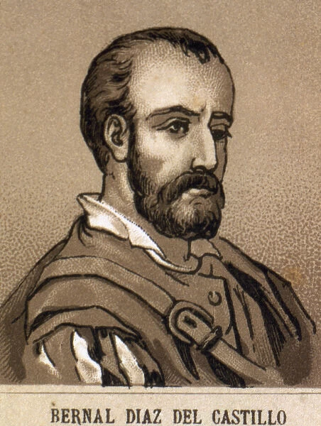 Bernal Diaz del Castillo (1496-1584). Spanish soldier and ch