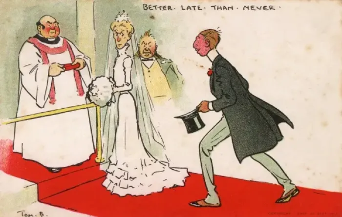 Framed Print : Better Late Than Never Print, 1903 Framed Print : Better Late Than Never Print, 1903