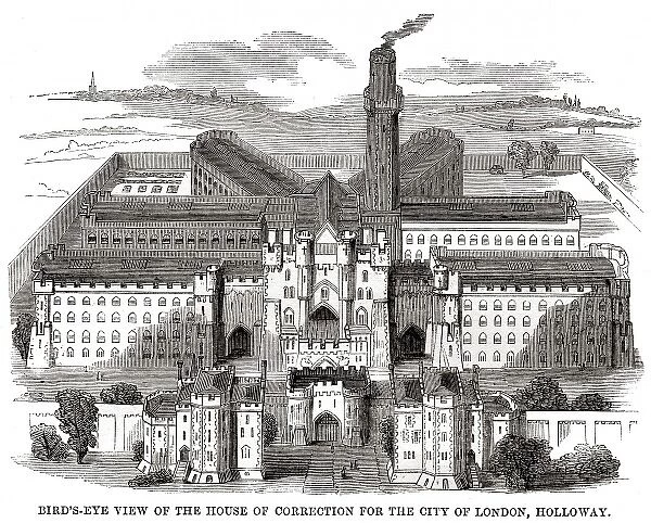 Bird s-eye view of Holloway Prison