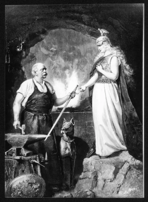 Framed Print : Bismarck as Blacksmith Print Framed Print : Bismarck as Blacksmith Print