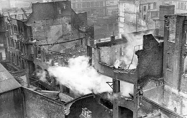 Blitz in London -- Turnmill Street, Clerkenwell, WW2