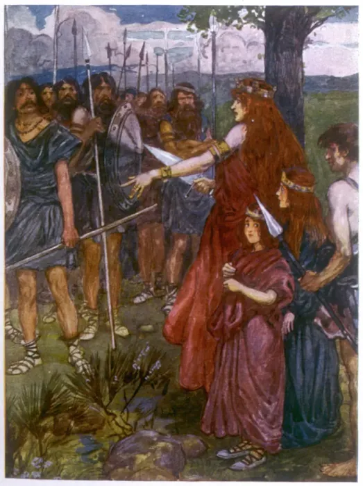 Framed Print : Boadicea Print: An Engraving of the Iceni Queen Framed Print : Boadicea Print: An Engraving of the Iceni Queen