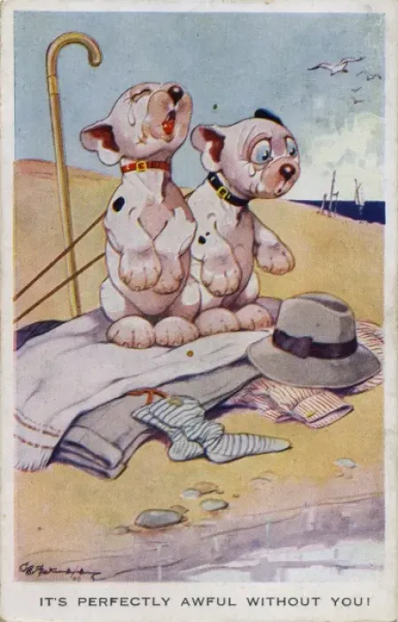 Framed Print : Two Bonzos on Beach Print, 1927 Framed Print : Two Bonzos on Beach Print, 1927