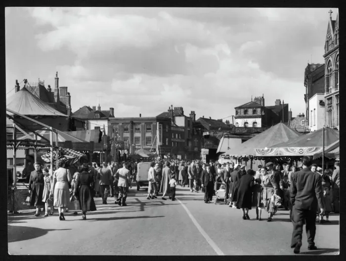 Framed Print : Boston Fair 1950s Scene Print Framed Print : Boston Fair 1950s Scene Print