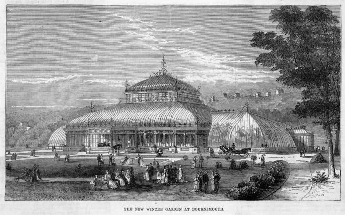 Framed Print : Bournemouth Winter Garden Print Framed Print : Bournemouth Winter Garden Print