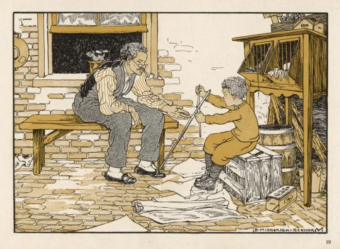 Framed Print : Boy Gets Kite Advice Print
