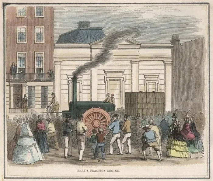 Framed Print : Bray's Traction Engine Print