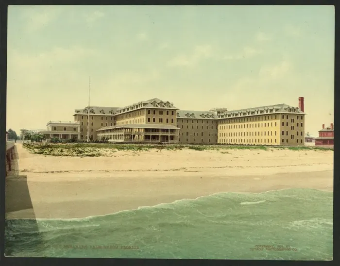 Framed Print : The Breakers, Palm Beach, Florida Print c1901 Framed Print : The Breakers, Palm Beach, Florida Print c1901