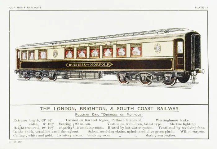Framed Print : Brighton Pullman Car Print Framed Print : Brighton Pullman Car Print